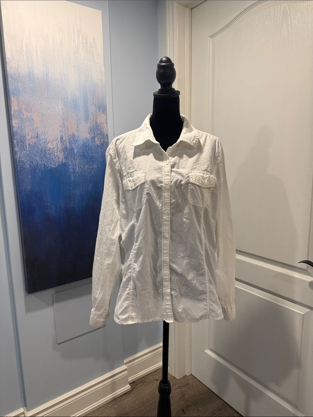 Tommy Hilfiger 💯 Cotton White Button-Down Shirt